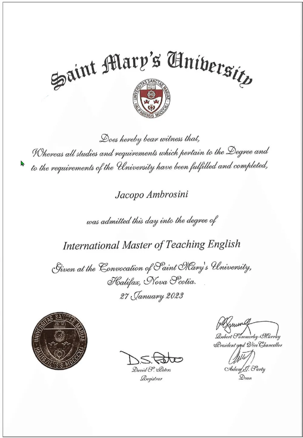 Saint Mary's University
