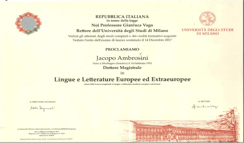 Laurea Magistrale