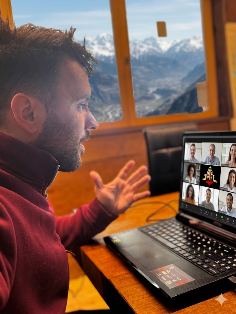 Jack teaching online