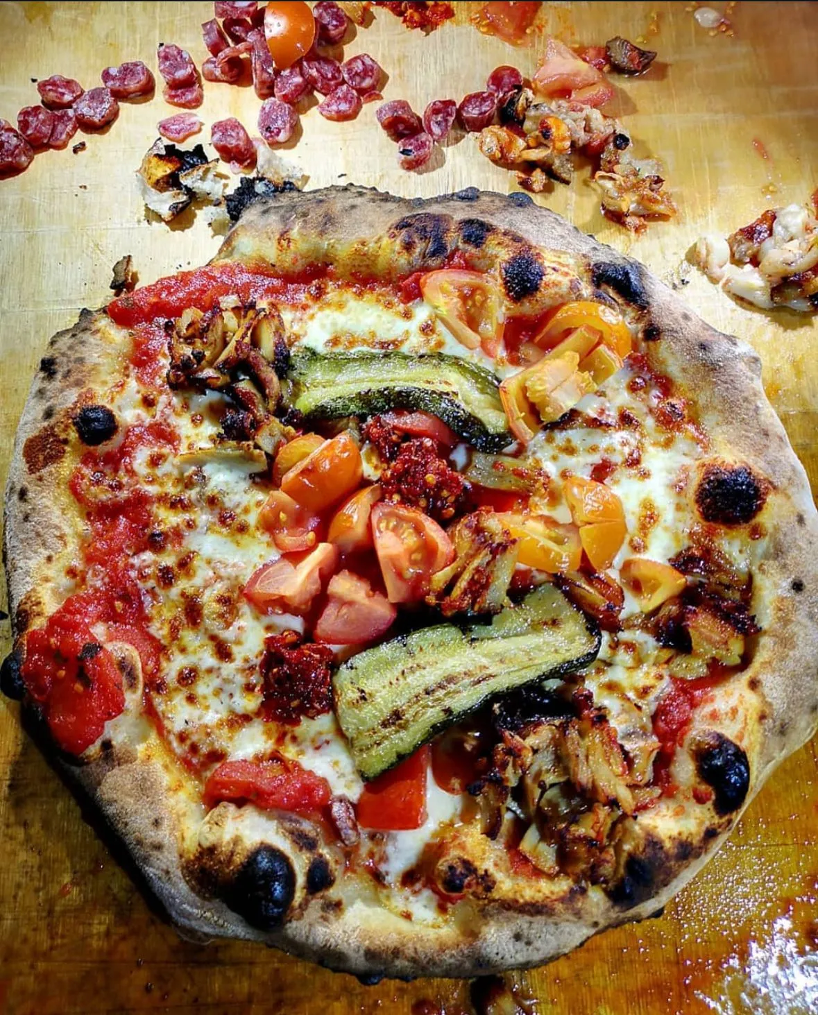 Jack making pizza